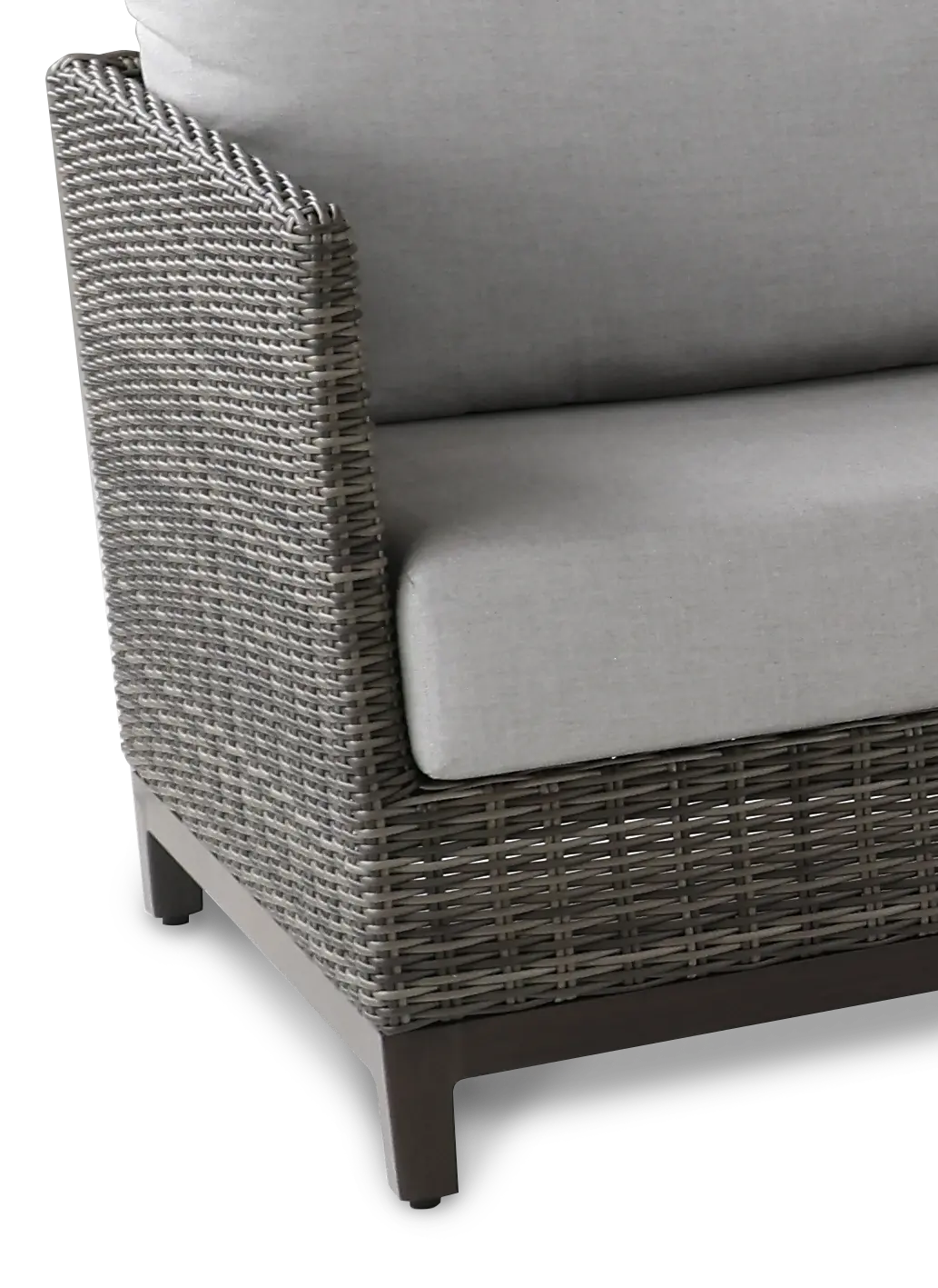 Nevis Gray 4 Piece Patio Sectional-7
