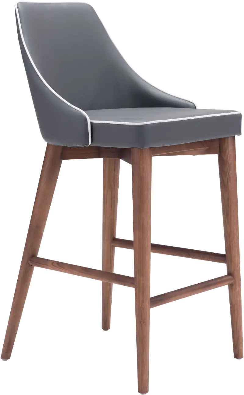 Gray Upholstered Counter Height Stool - Moor