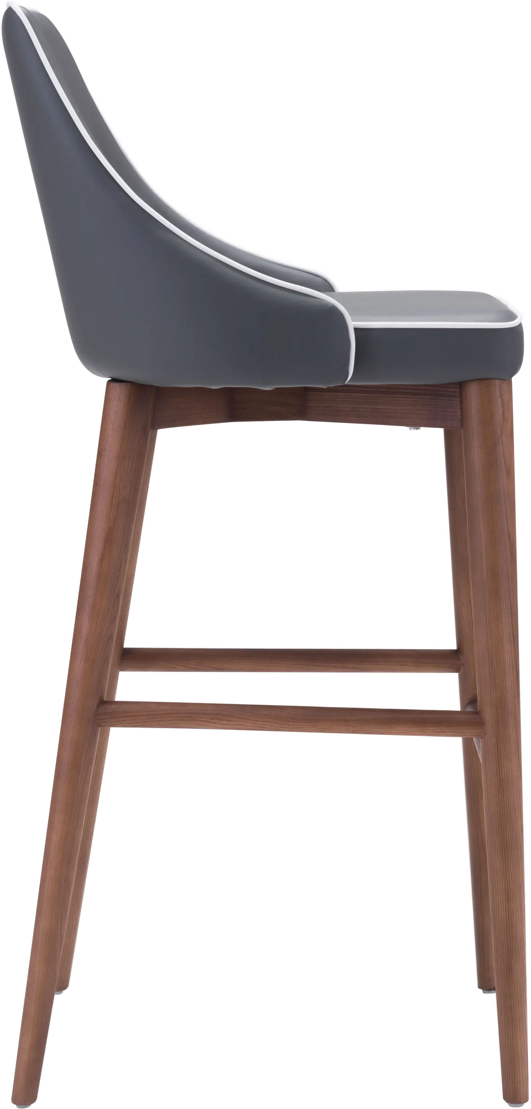 Gray Upholstered Bar Stool - Moor-2