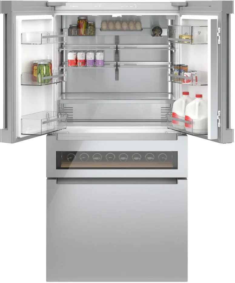 B36CL81ENG Bosch 800 Series 21 cu ft French Door Refrigerator - Counter Depth Stainless Steel-3
