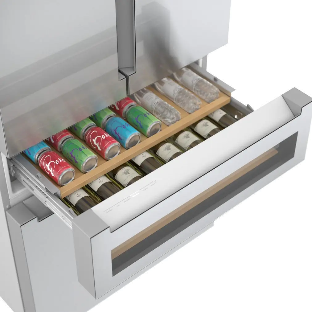B36CL81ENG Bosch 800 Series 21 cu ft French Door Refrigerator - Counter Depth Stainless Steel-4