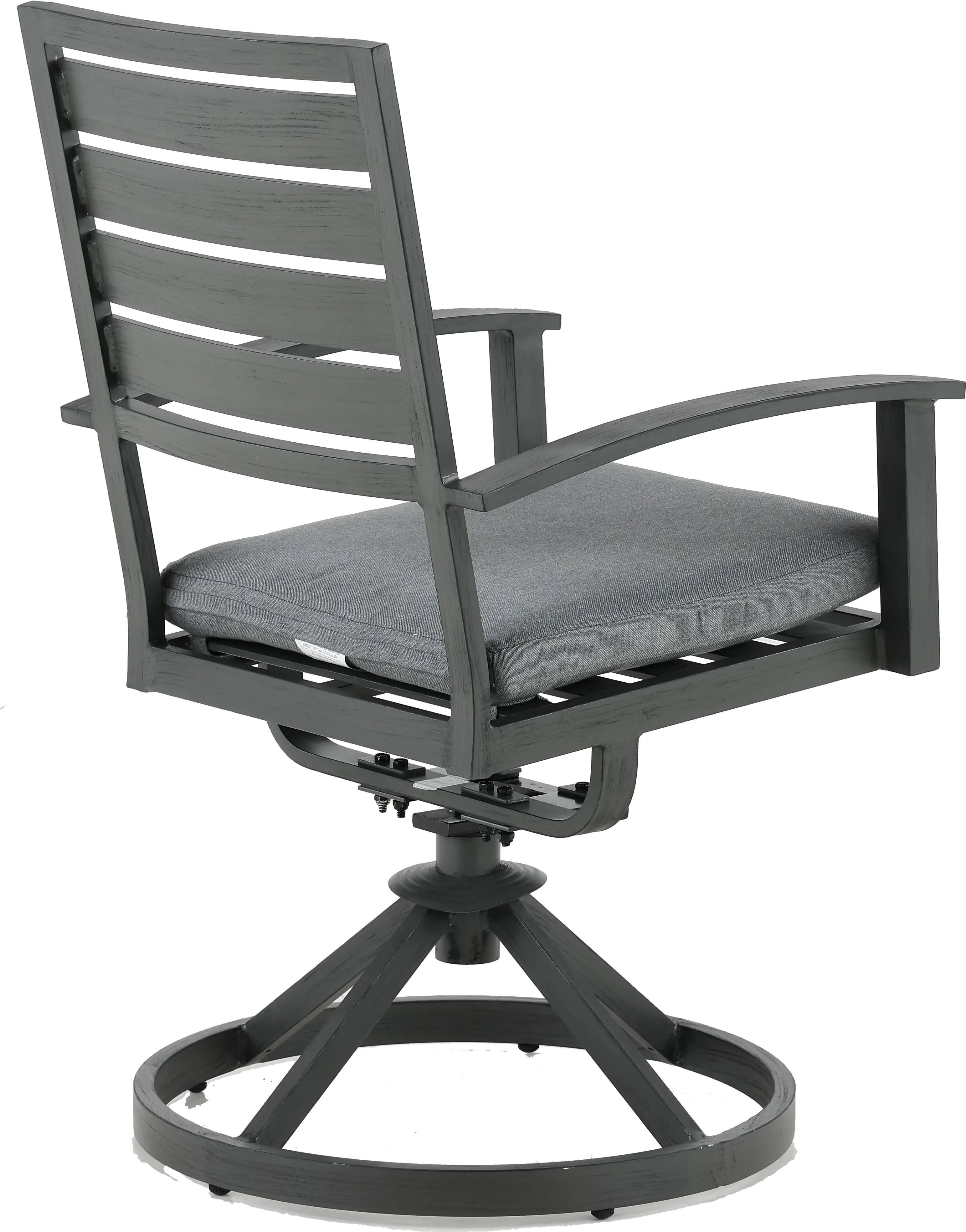 West Lake Gray Patio Swivel Dining Chair-6