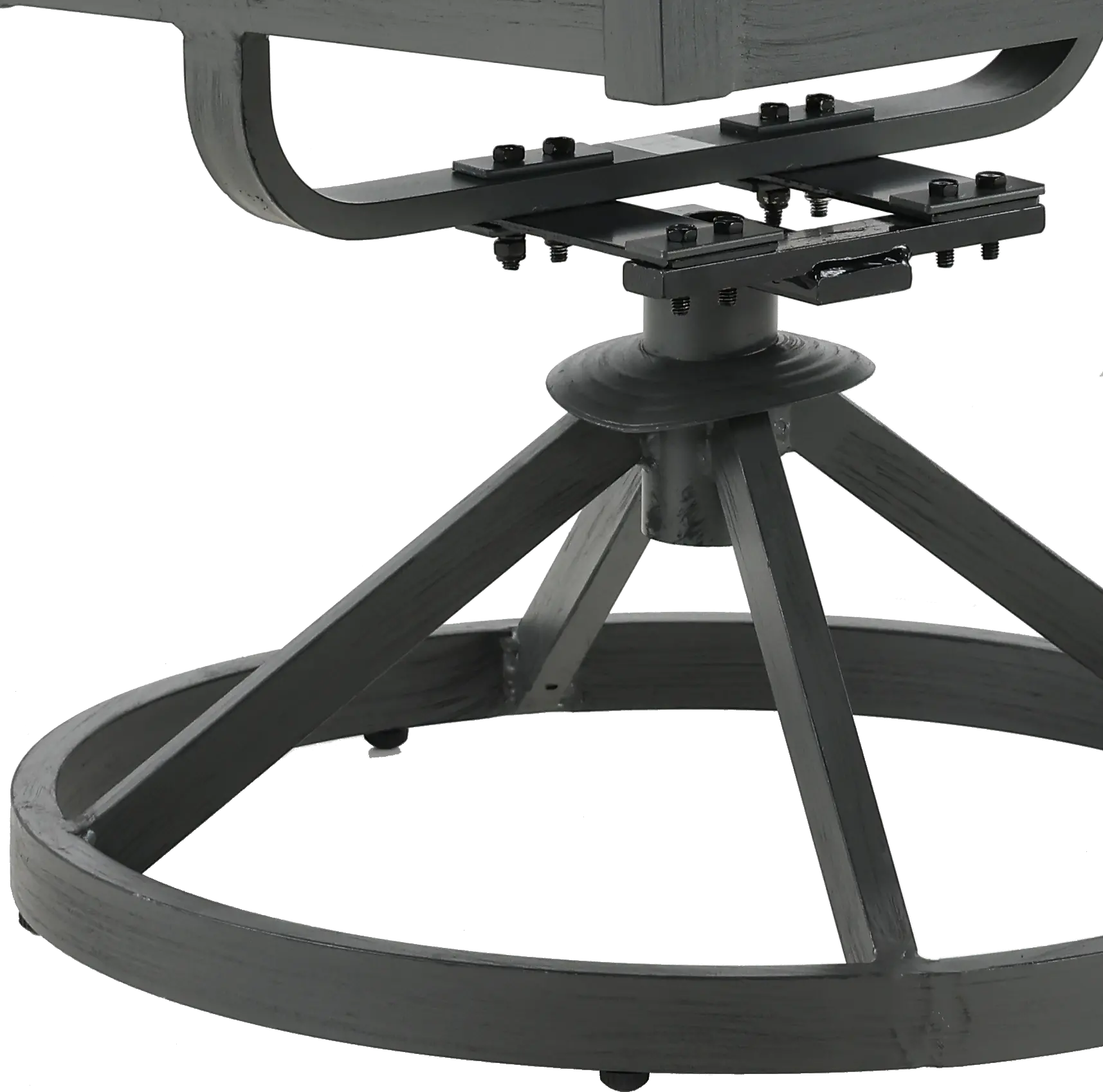 West Lake Gray Patio Swivel Dining Chair-2