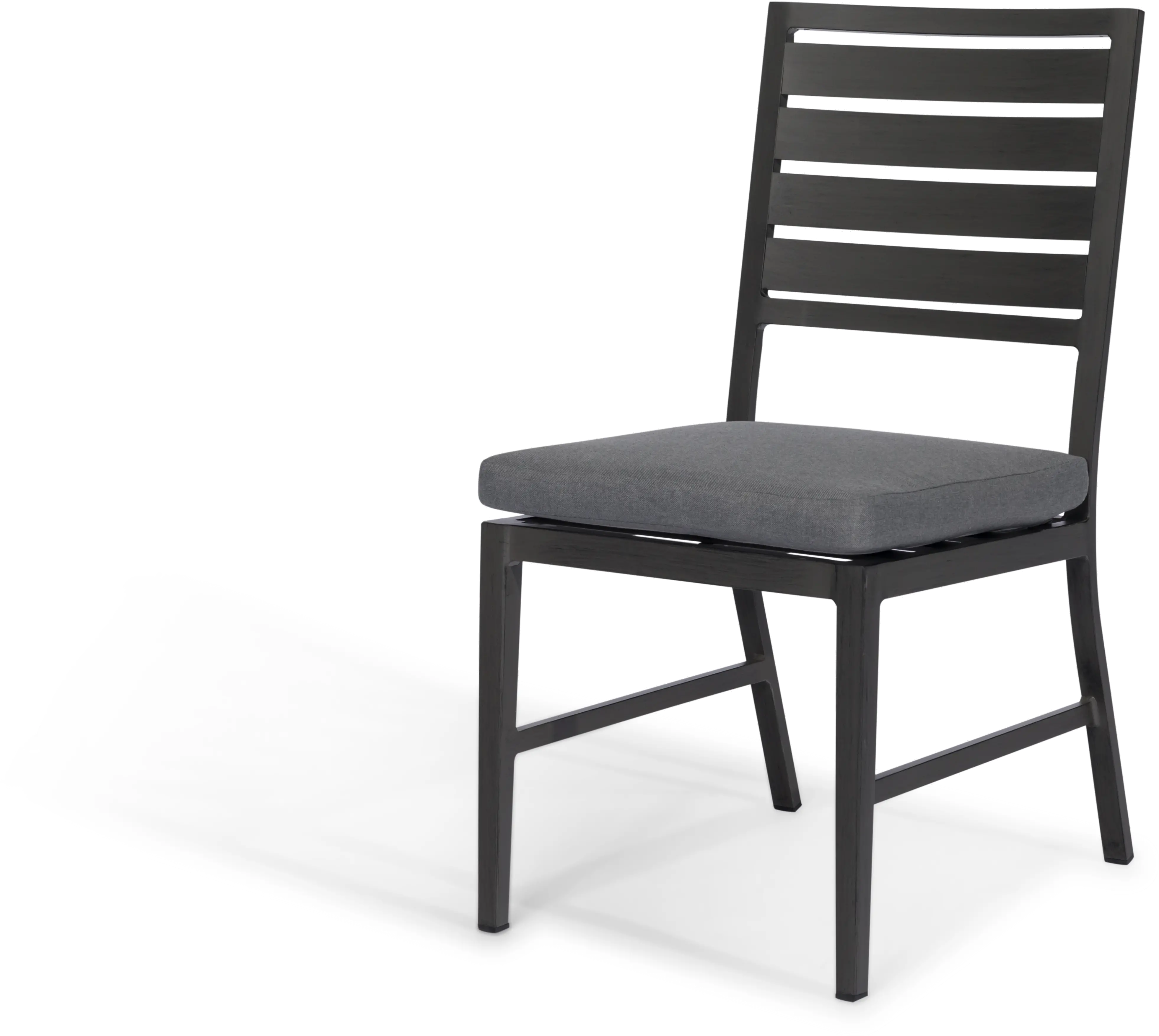 West Lake Gray Armless Patio Dining Chair-1