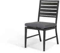 West Lake Gray Armless Patio Dining Chair