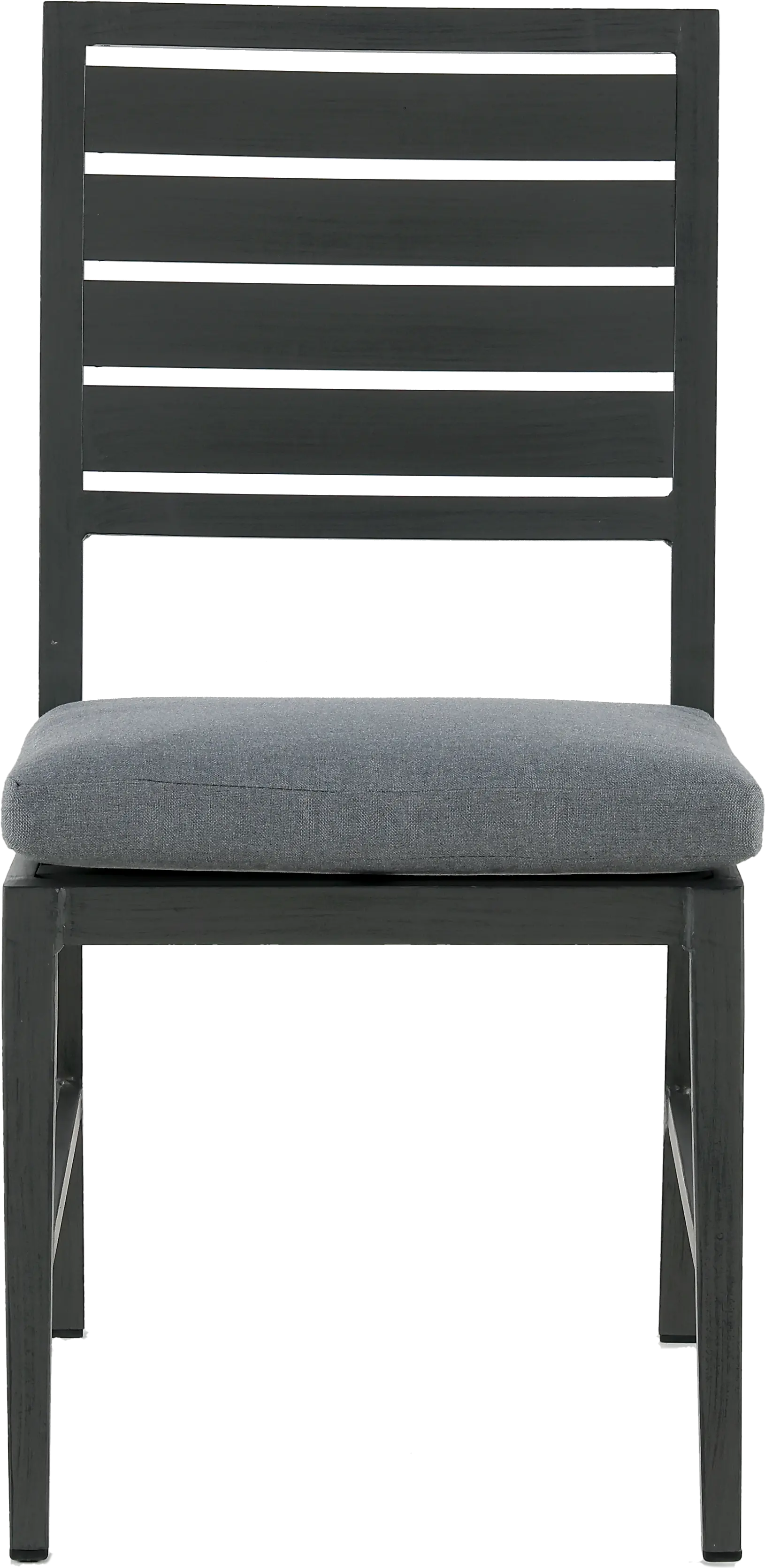 West Lake Gray Armless Patio Dining Chair-2