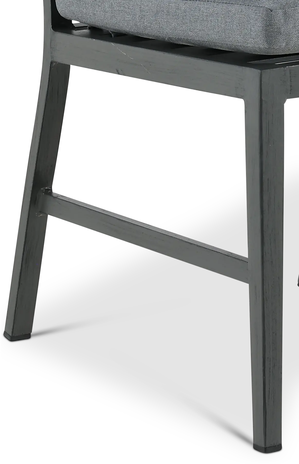 West Lake Gray Armless Patio Dining Chair-4