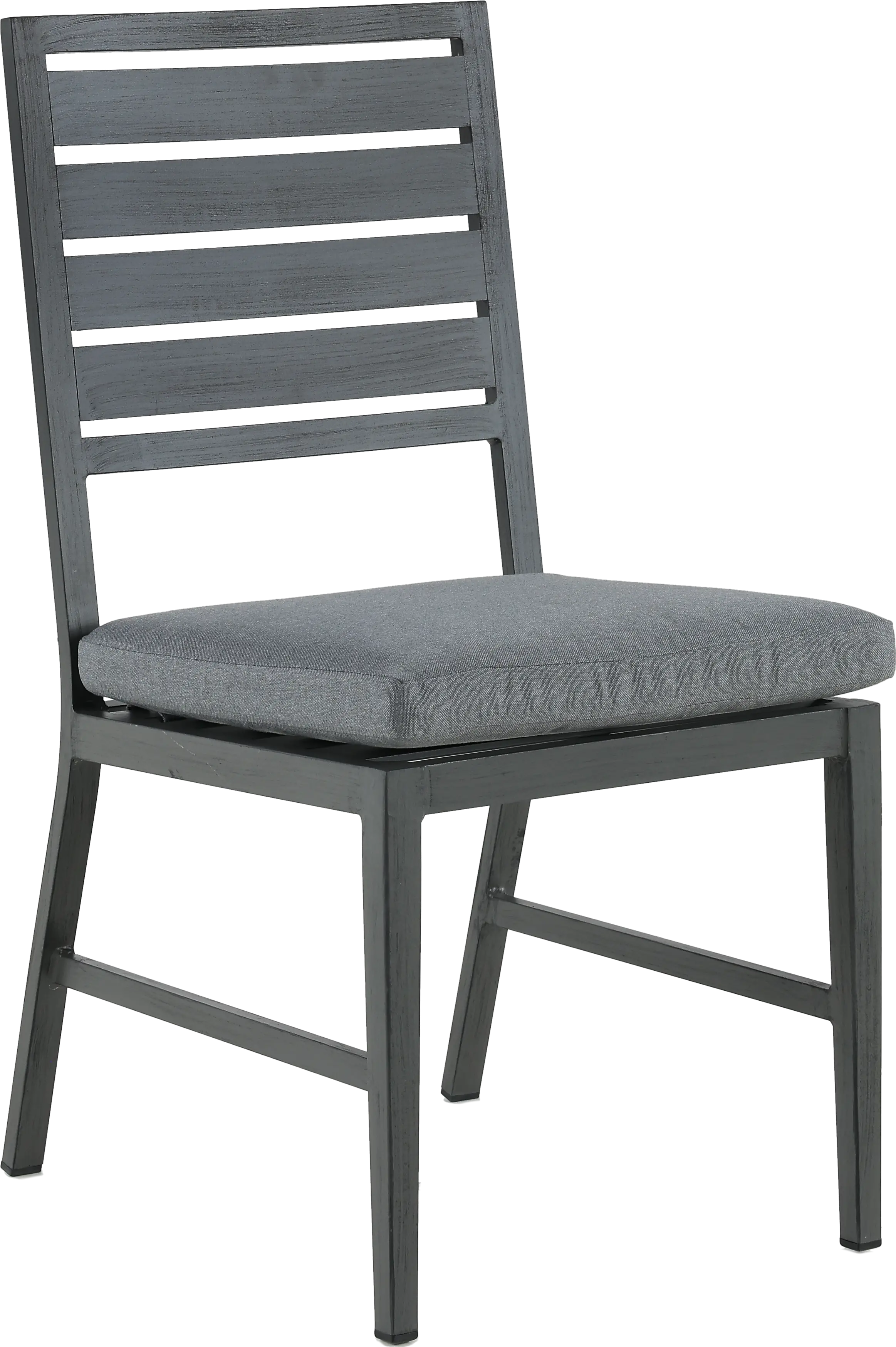 West Lake Gray Armless Patio Dining Chair-5