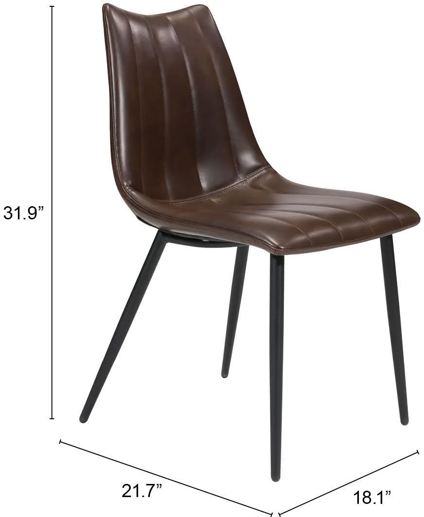 Norwich Brown Dining Room Chair (Set of 2)-6