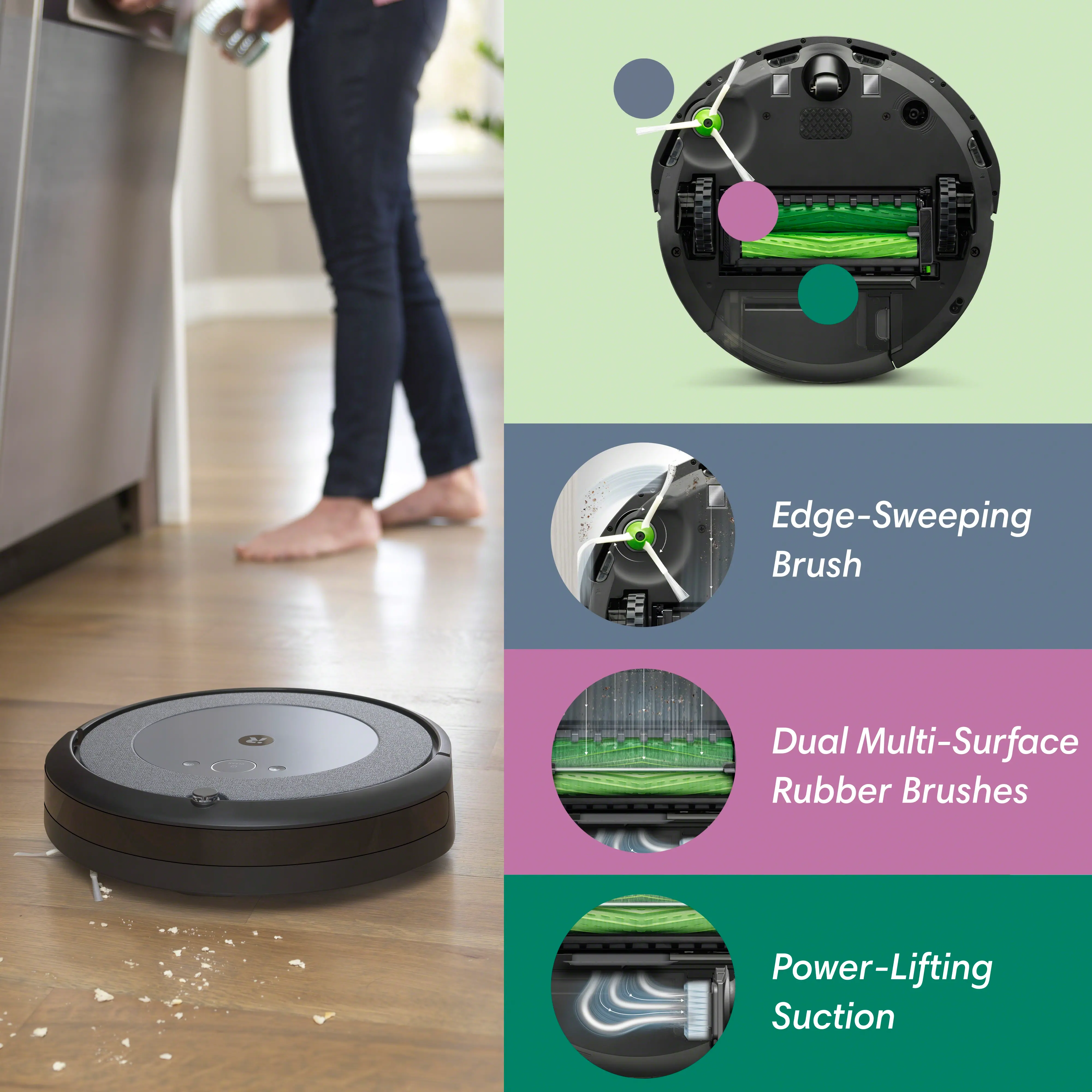 I3+_EVO/ROOMBA+BASE iRobot Roomba i3+ with Base WiFi Connected Robot Vacuum-4