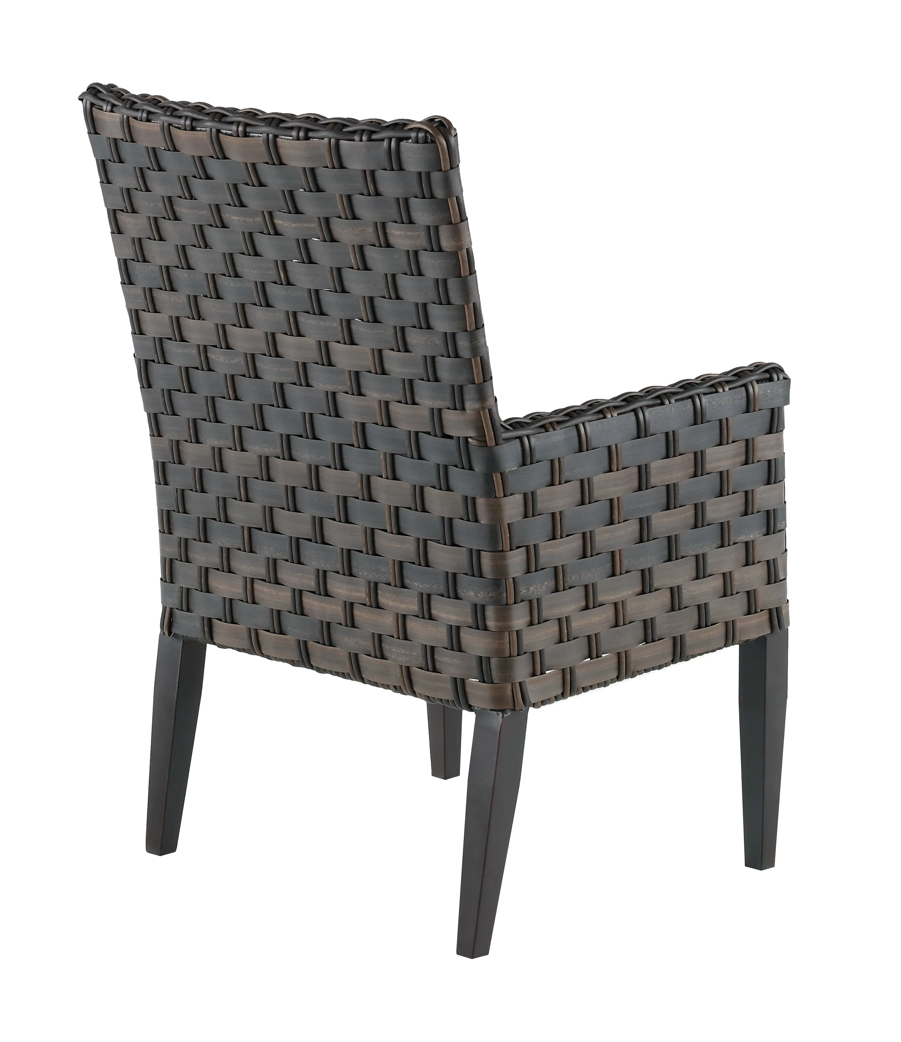 Sunset Beige and Wicker Patio Dining Armchair-7
