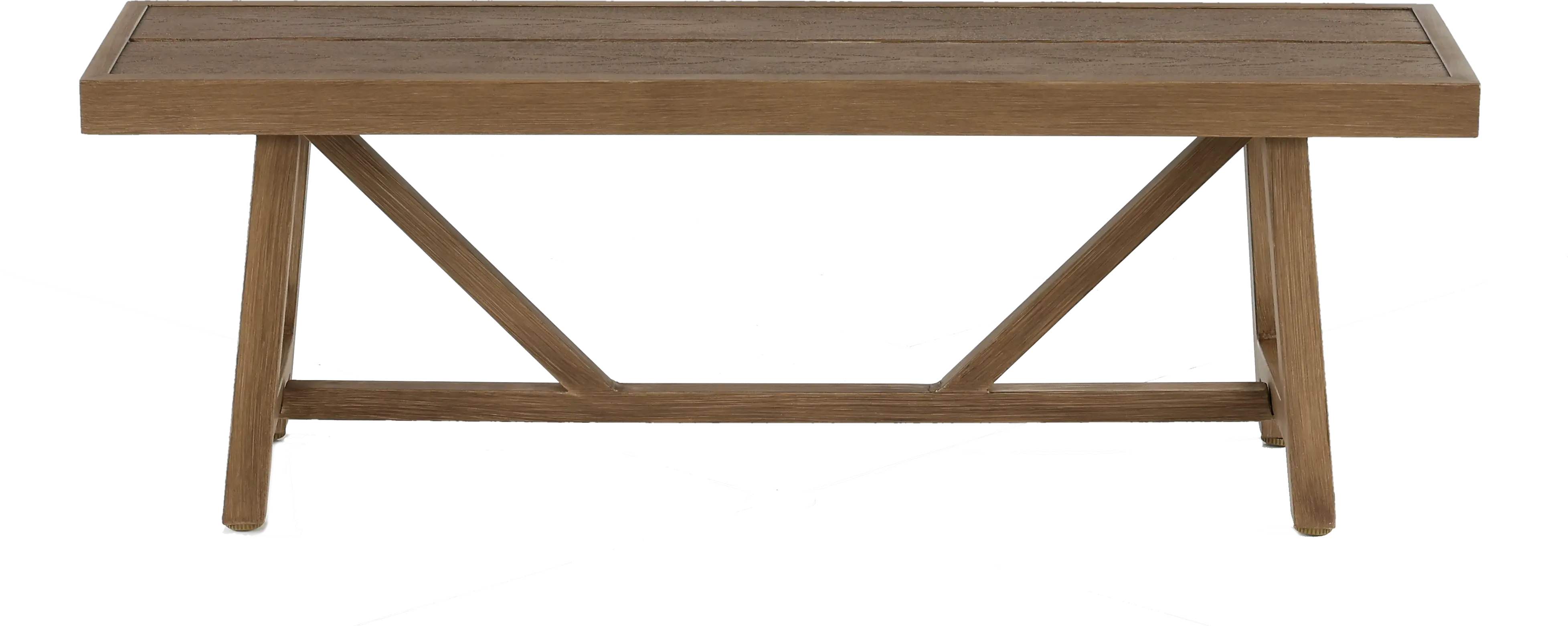 Sunset Brown Patio Bench-1