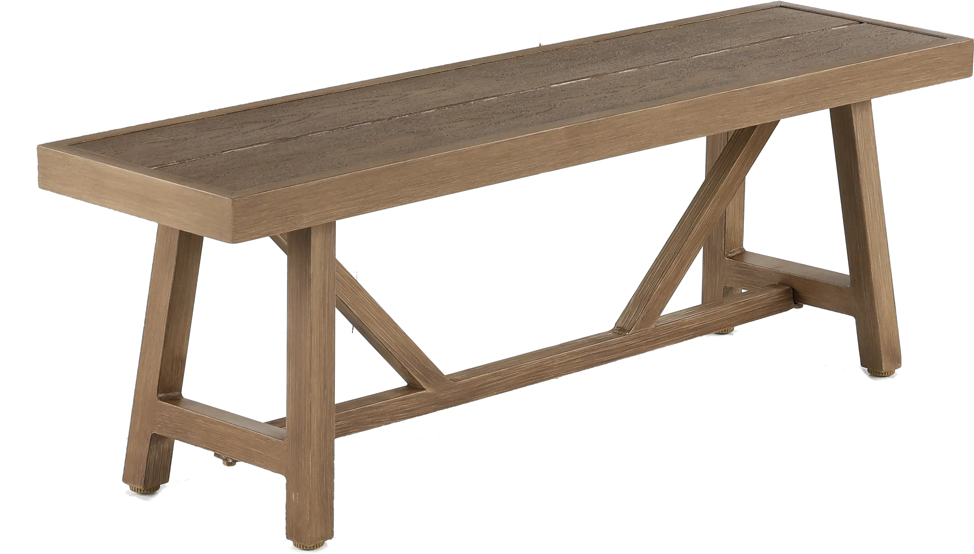 Sunset Brown Patio Bench-2