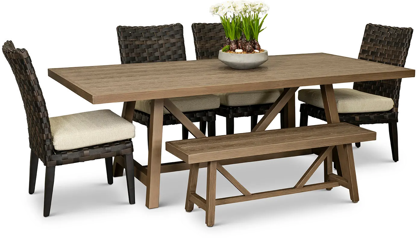 Sunset 6 Piece Patio Dining Set-1