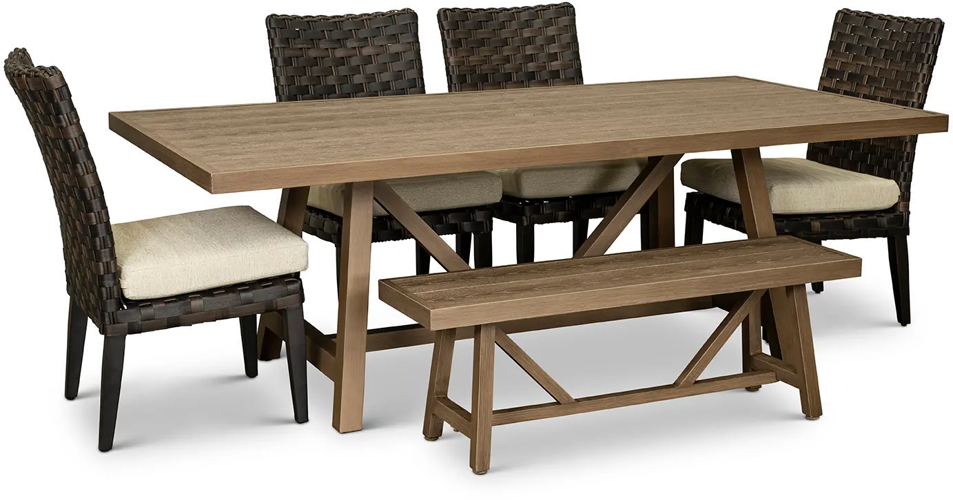 Sunset 6 Piece Patio Dining Set-2
