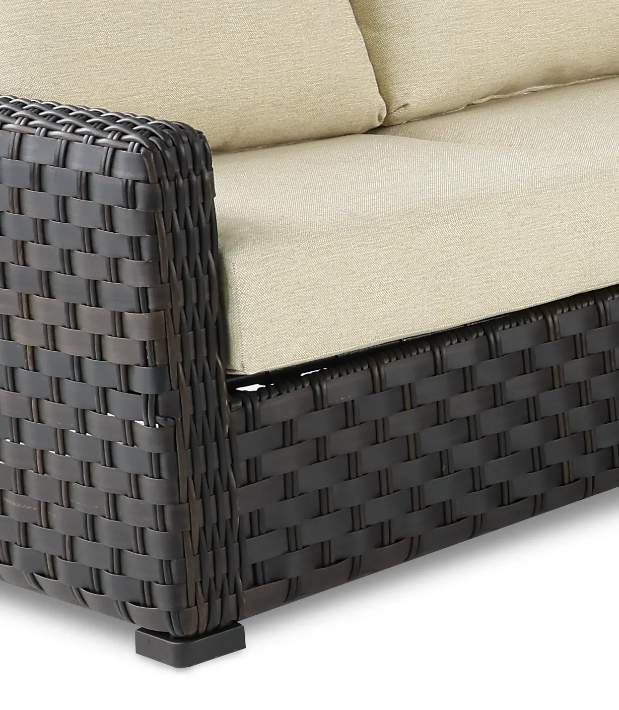 Sunset 4 Piece Tan Patio Sectional-8
