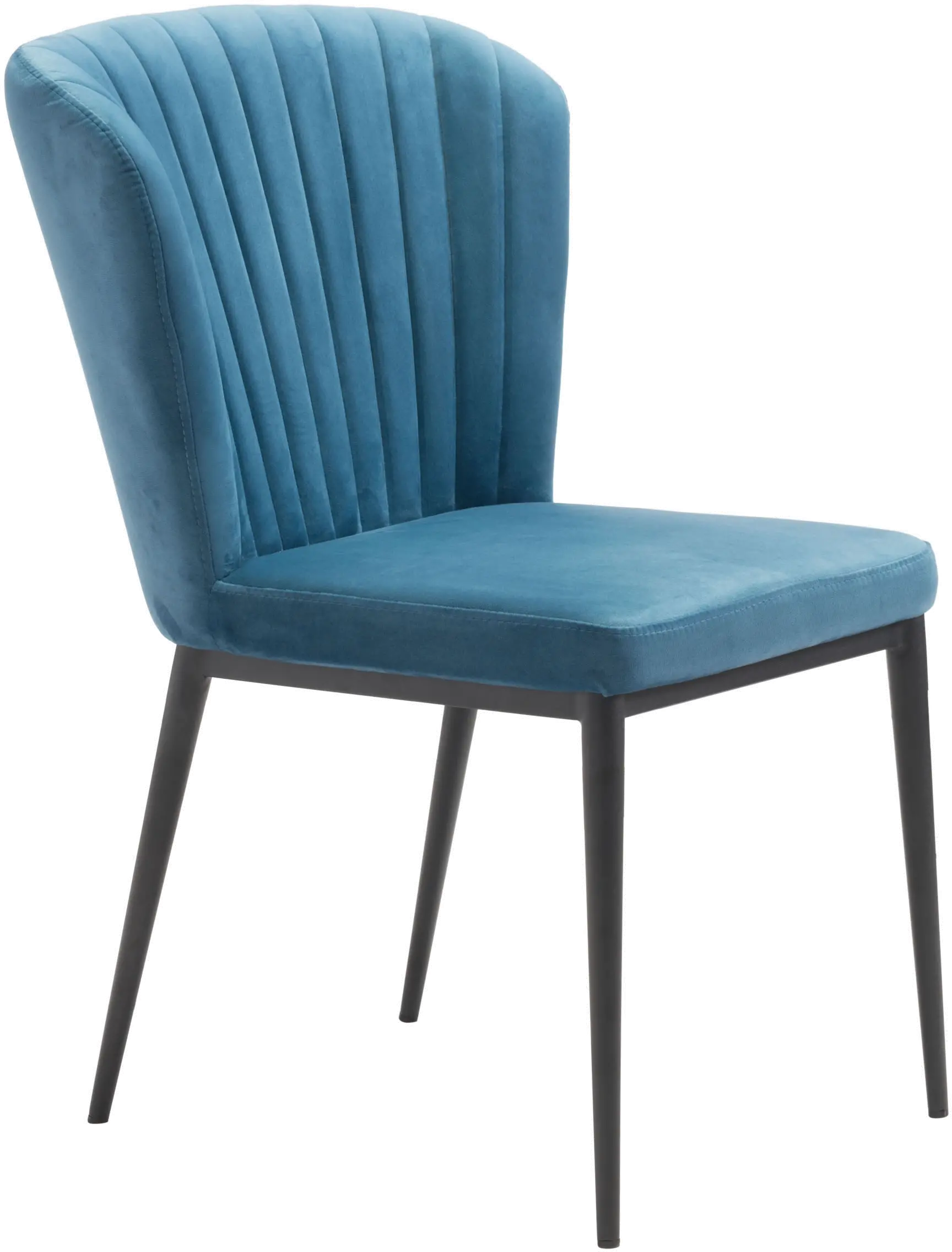 Blue Upholstered Dining Room Chair (Set of 2) - Tolivere-3