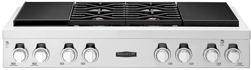 Signature Kitchen Suites 48 Inch Pro Smart Rangetop - Stainless Steel