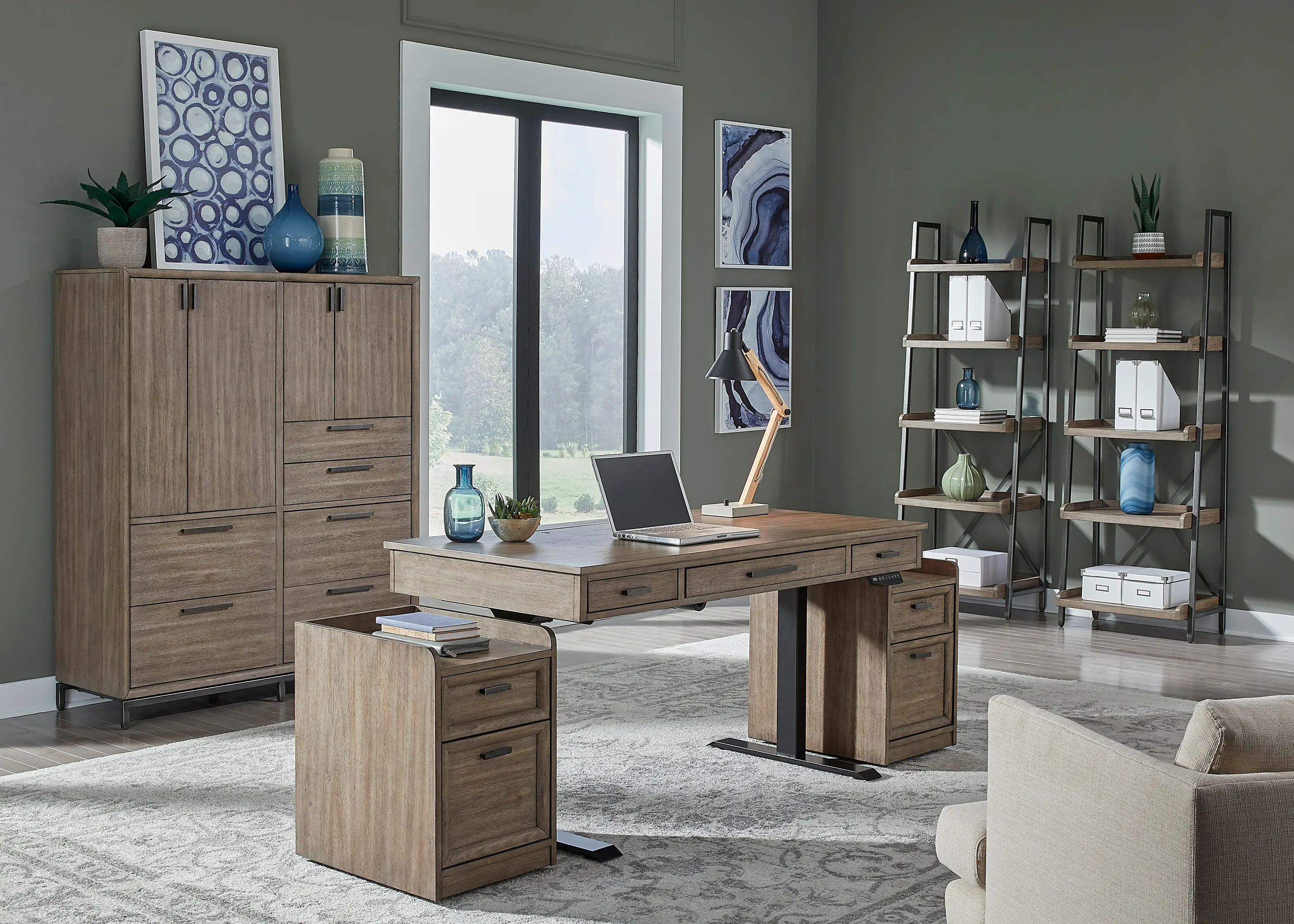 Trellis Desert Brown Sit-Stand Desk-7