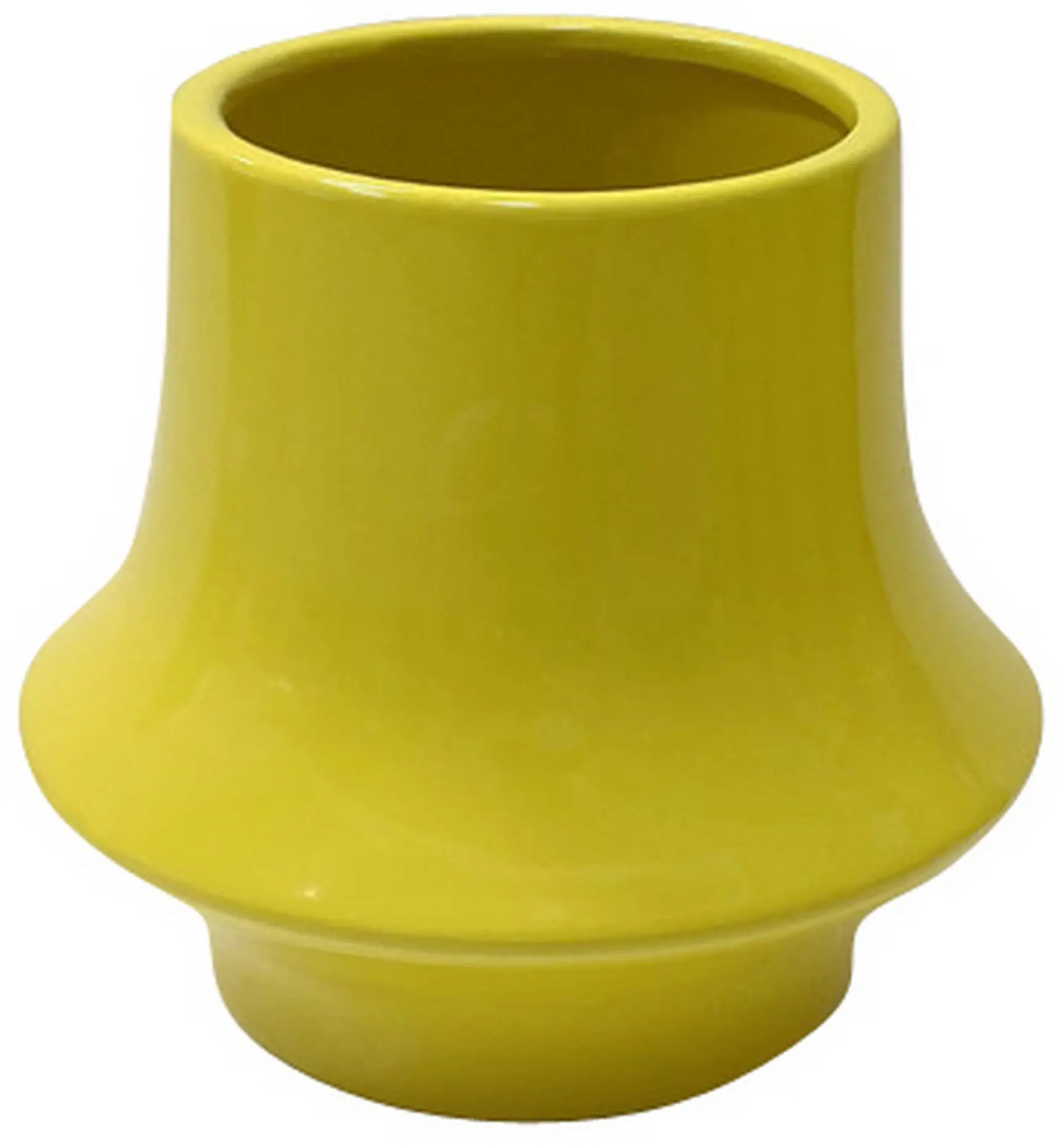7 Inch Yellow Vase-1
