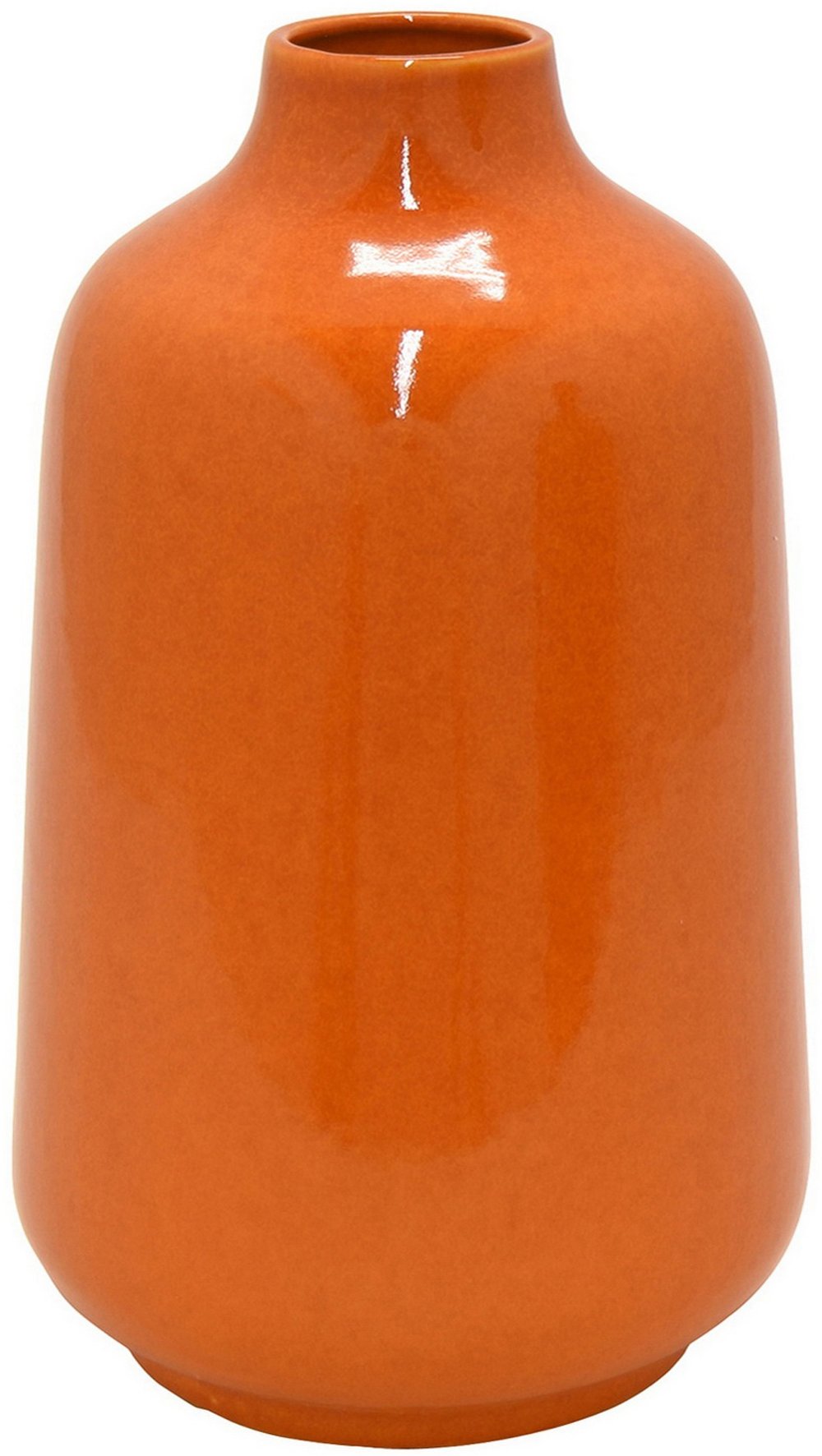 9 Inch Orange Vase