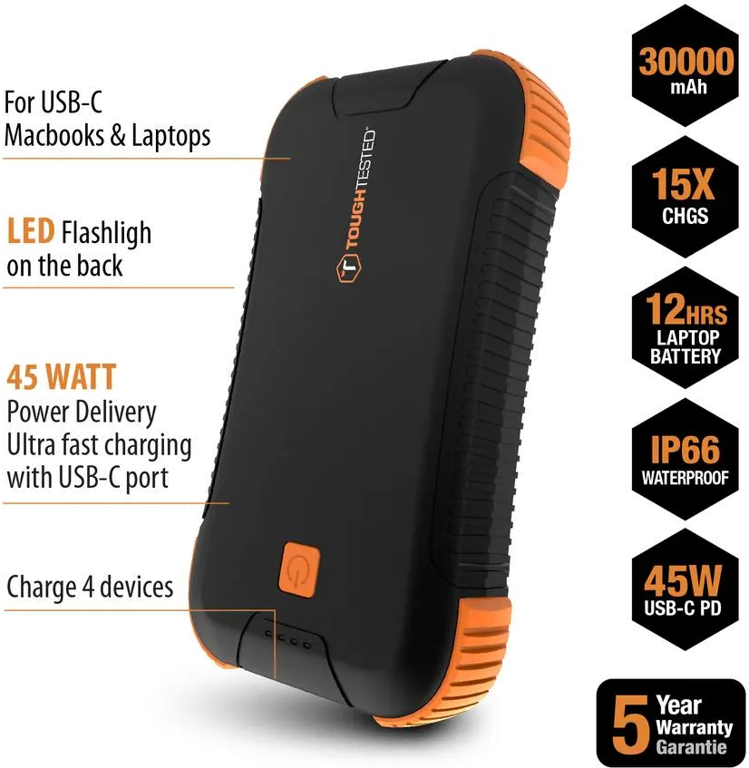TT-PB-PD30/30K_BANK ToughTested Portable Power Bank - 30,000mAh-3