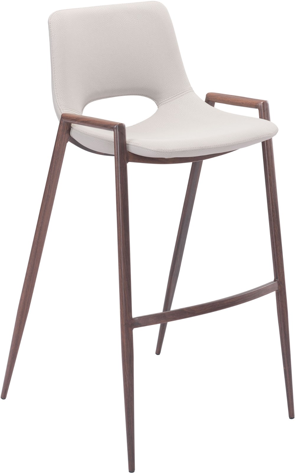 Desi Beige Bar Stool Set of 2