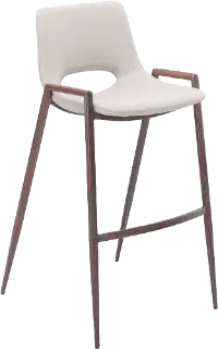 Desi Beige Bar Stool, Set of 2
