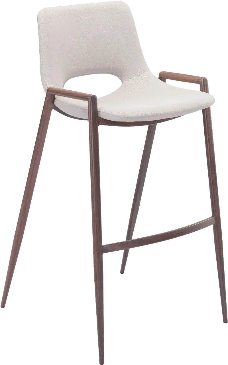 Desi Beige Bar Stool, Set of 2