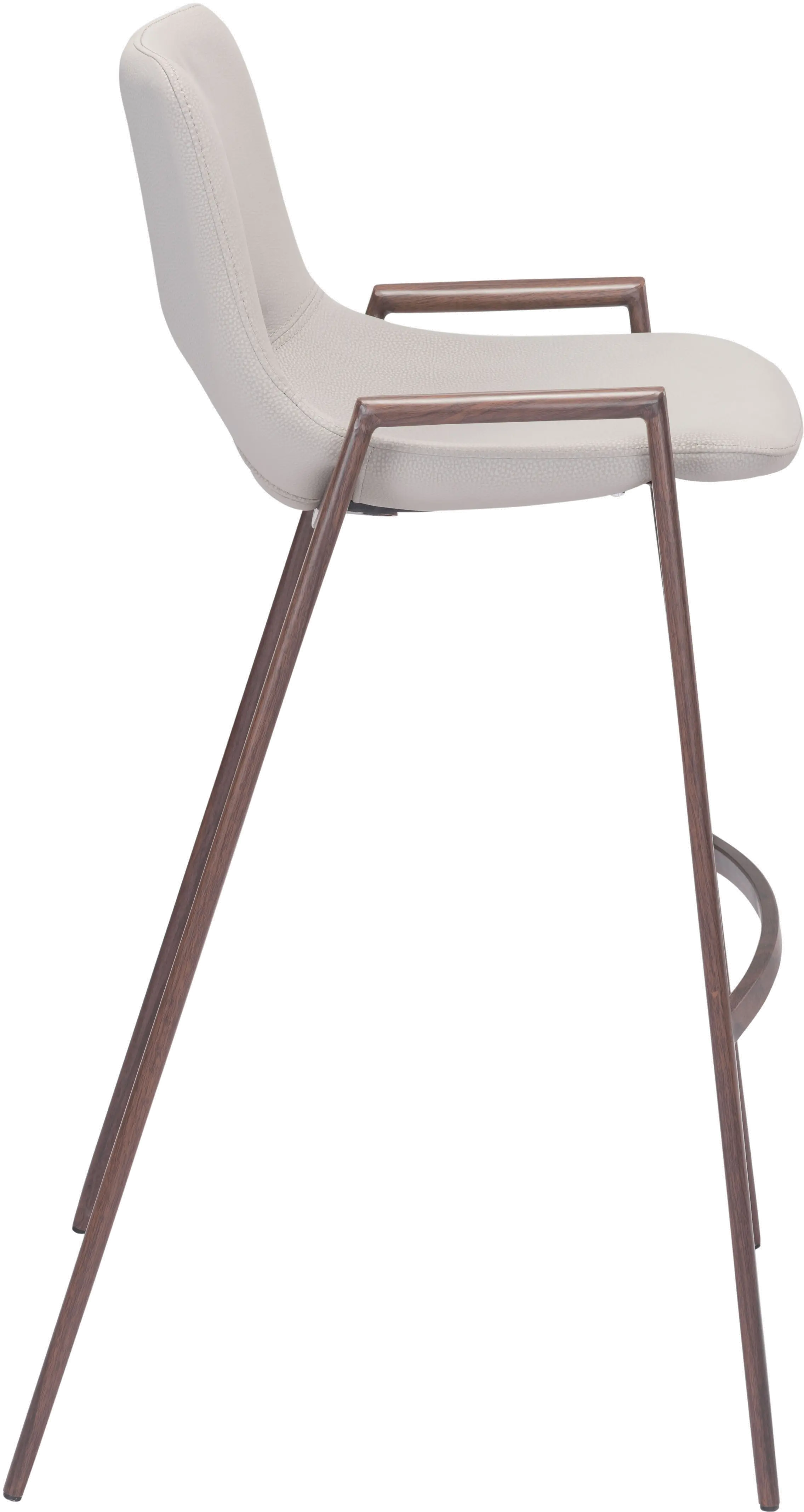 Desi Beige Bar Stool, Set of 2-5