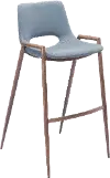 Desi Gray Bar Stool, Set of 2