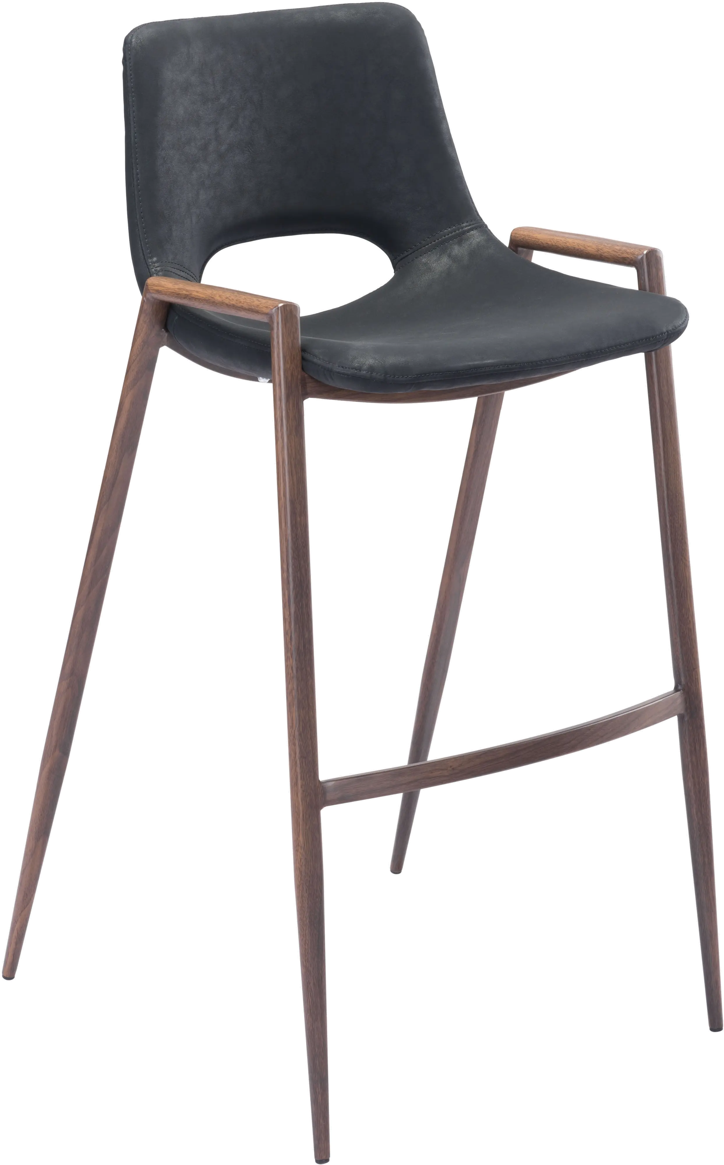 Desi Black Bar Stool, Set of 2-1