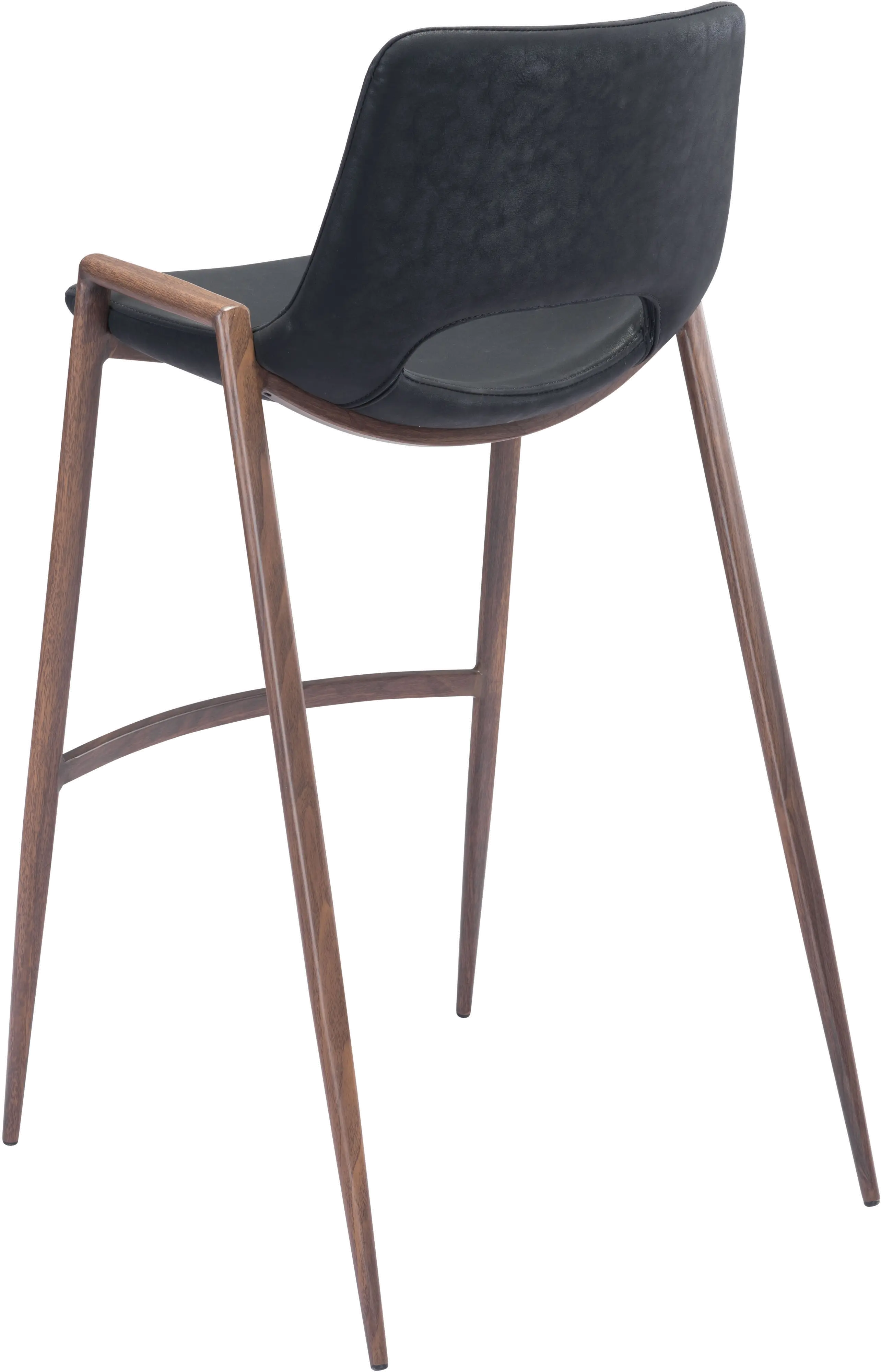 Desi Black Bar Stool, Set of 2-5