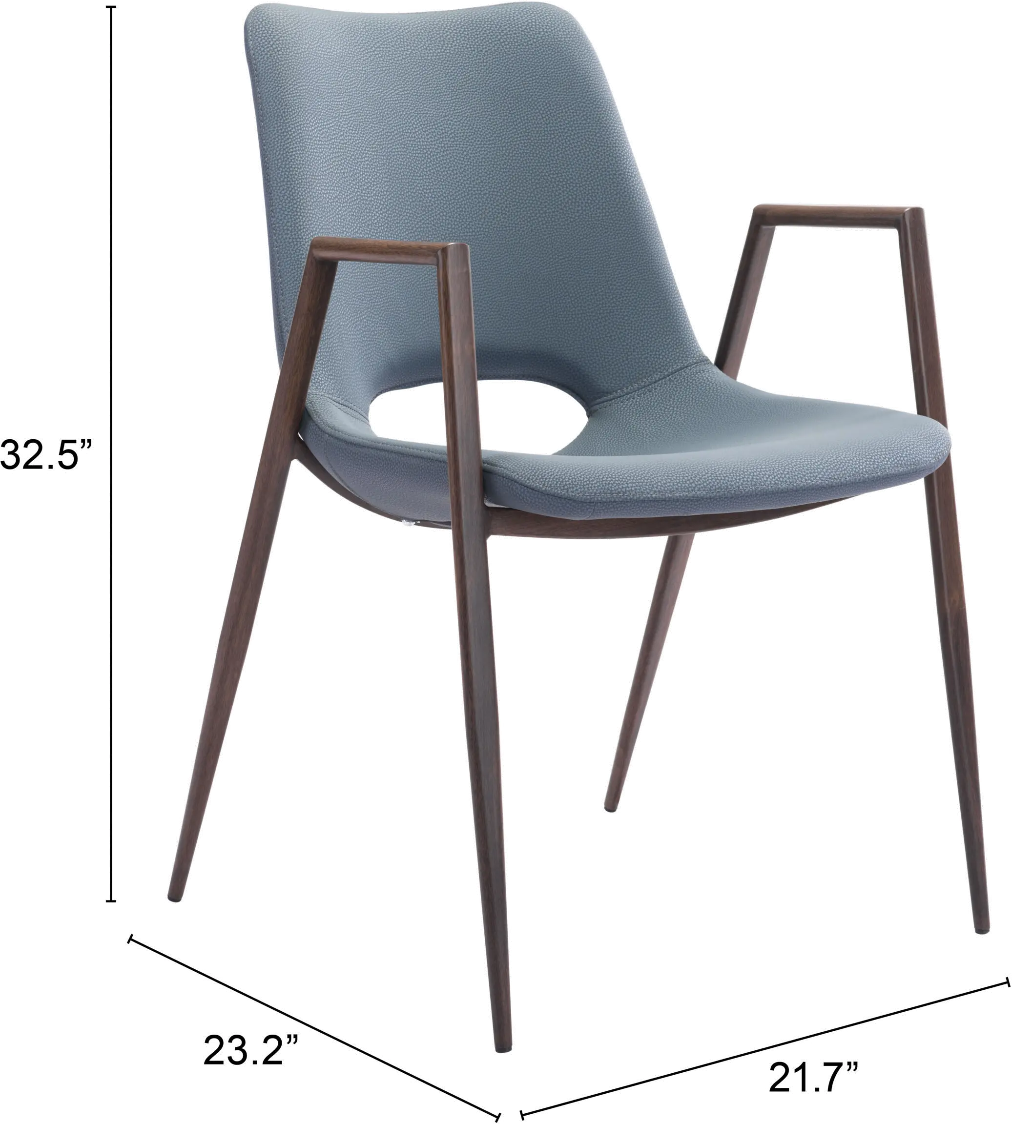 Desi Gray Dining Chair, Set of 2-4