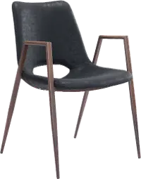 Desi Black Dining Chair, Set of 2