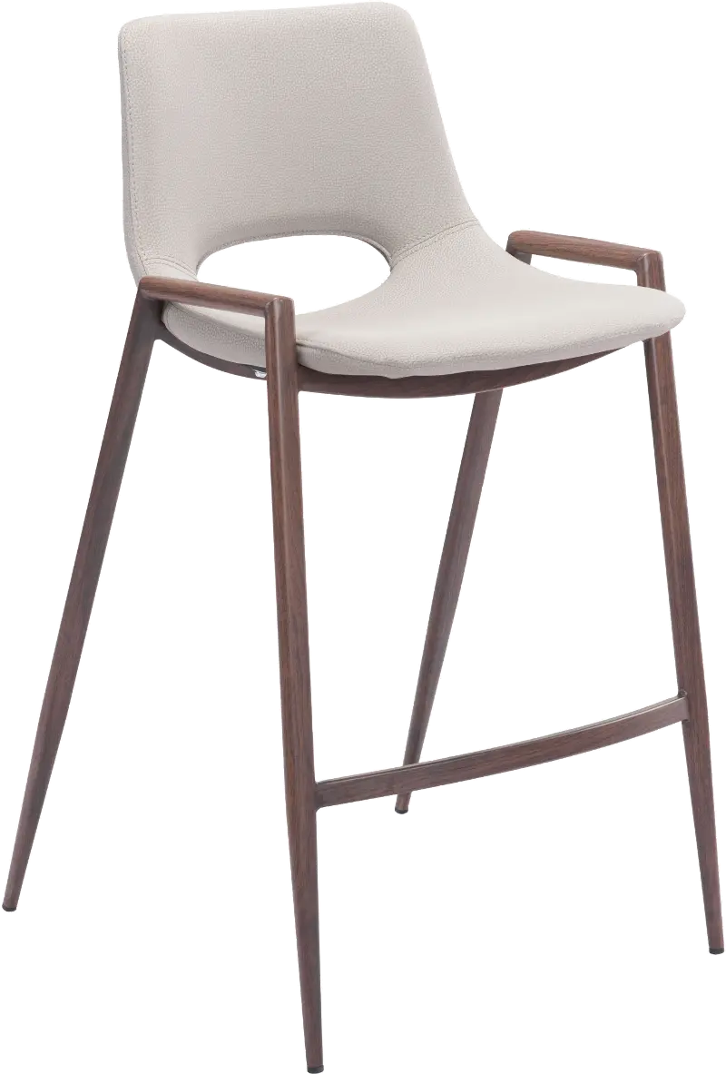 Desi Beige Counter Height Stool, Set of 2