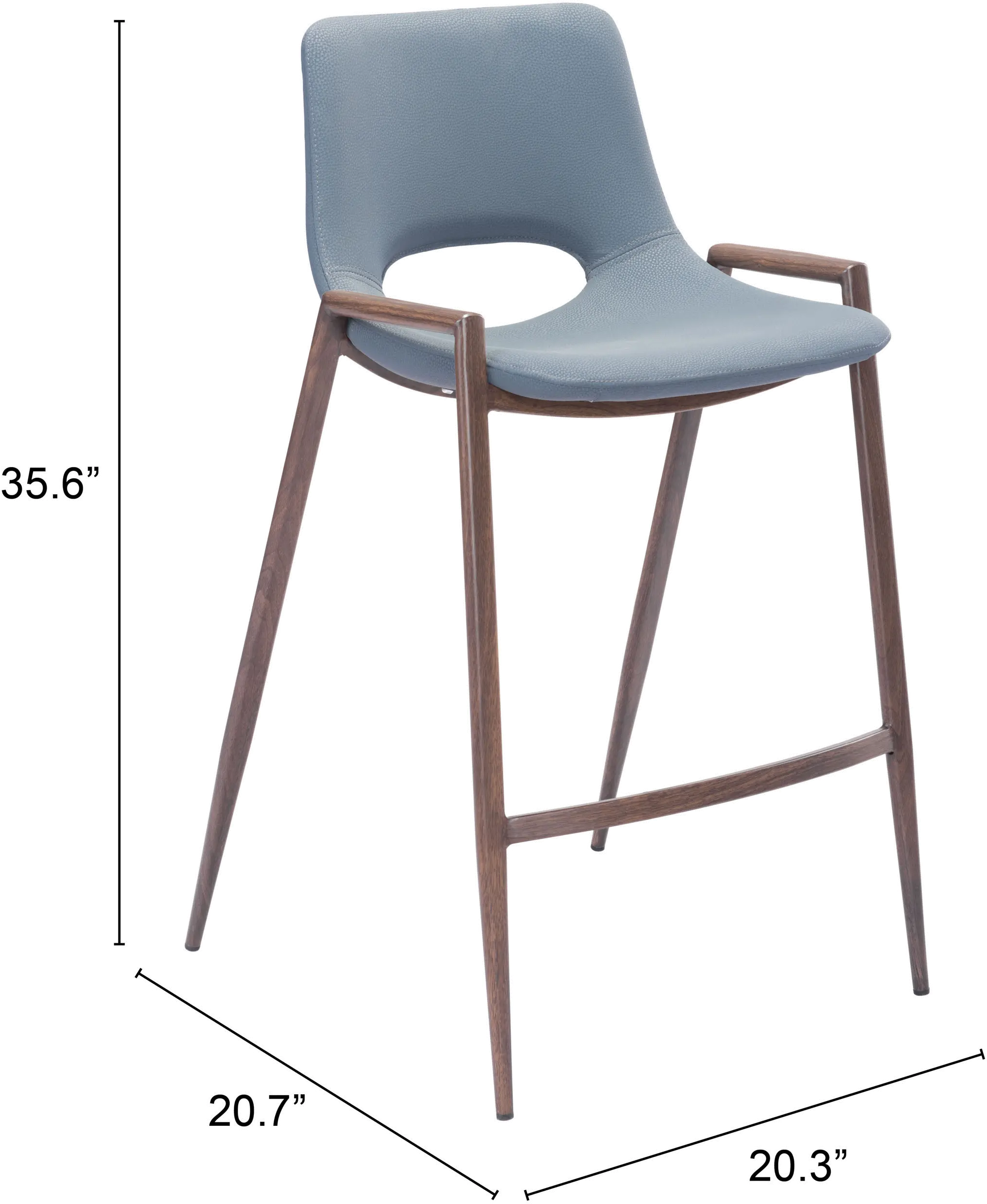 Desi Gray Counter Height Stool, Set of 2-4