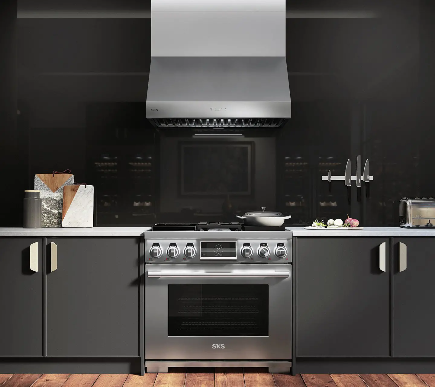 SKSPH3602S Signature 36 Inch Wall Mount Range Hood - Stainless Steel-2