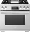 SKSDR360GS SKS 6.3 cu ft Dual Fuel Range - Stainless Steel 36 Inch