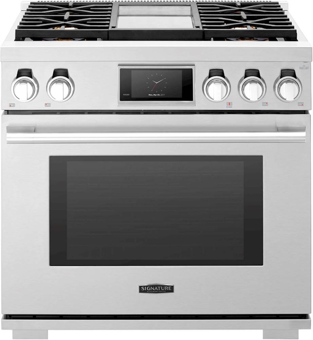 Signature 6.3 cu ft Dual Fuel Range - Stainless Steel 36 Inch