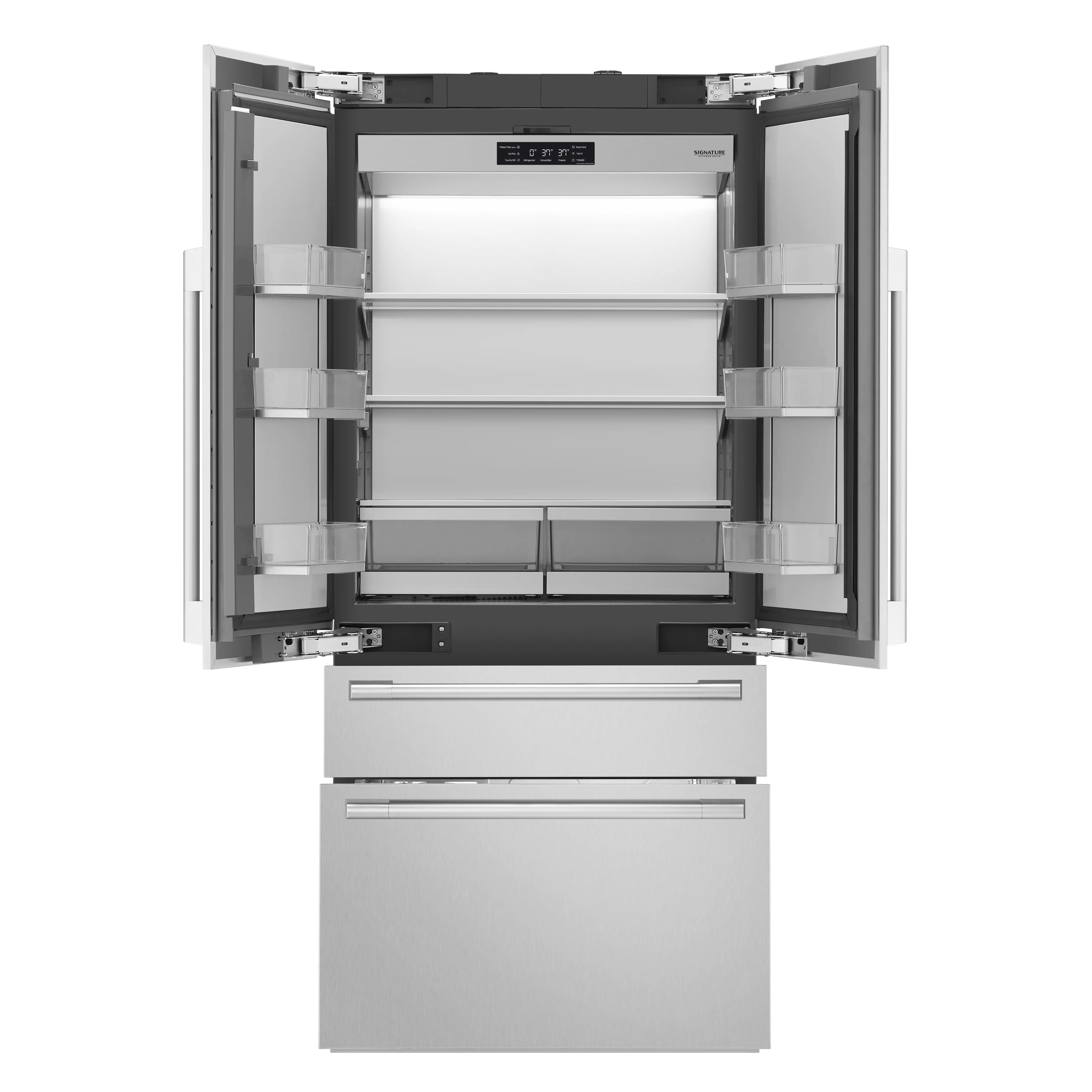 SKSFD3604P Signature 19.3 cu ft 4 Door French Door Refrigerator - Panel Ready-3