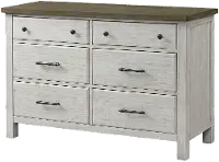 Tranquil Rock Weathered White Dresser