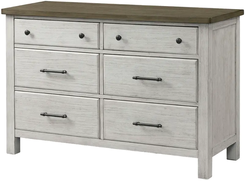 Tranquil Rock Weathered White Dresser