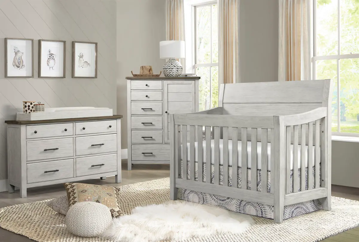 Tranquil Rock Weathered White Dresser-2