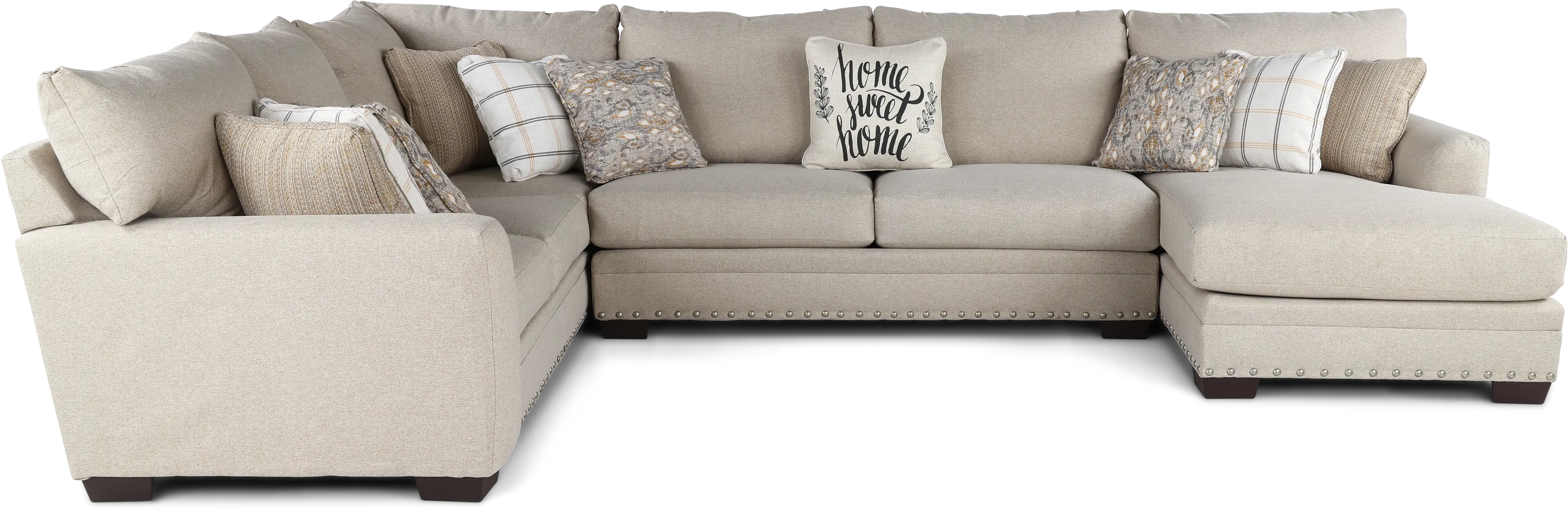 3PC/MDDLTN/CMNT/OP1 Middleton Beige 3 Piece Sectional-1