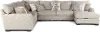 3PC/MDDLTN/CMNT/OP1 Middleton Cement Beige 3-Piece Sectional