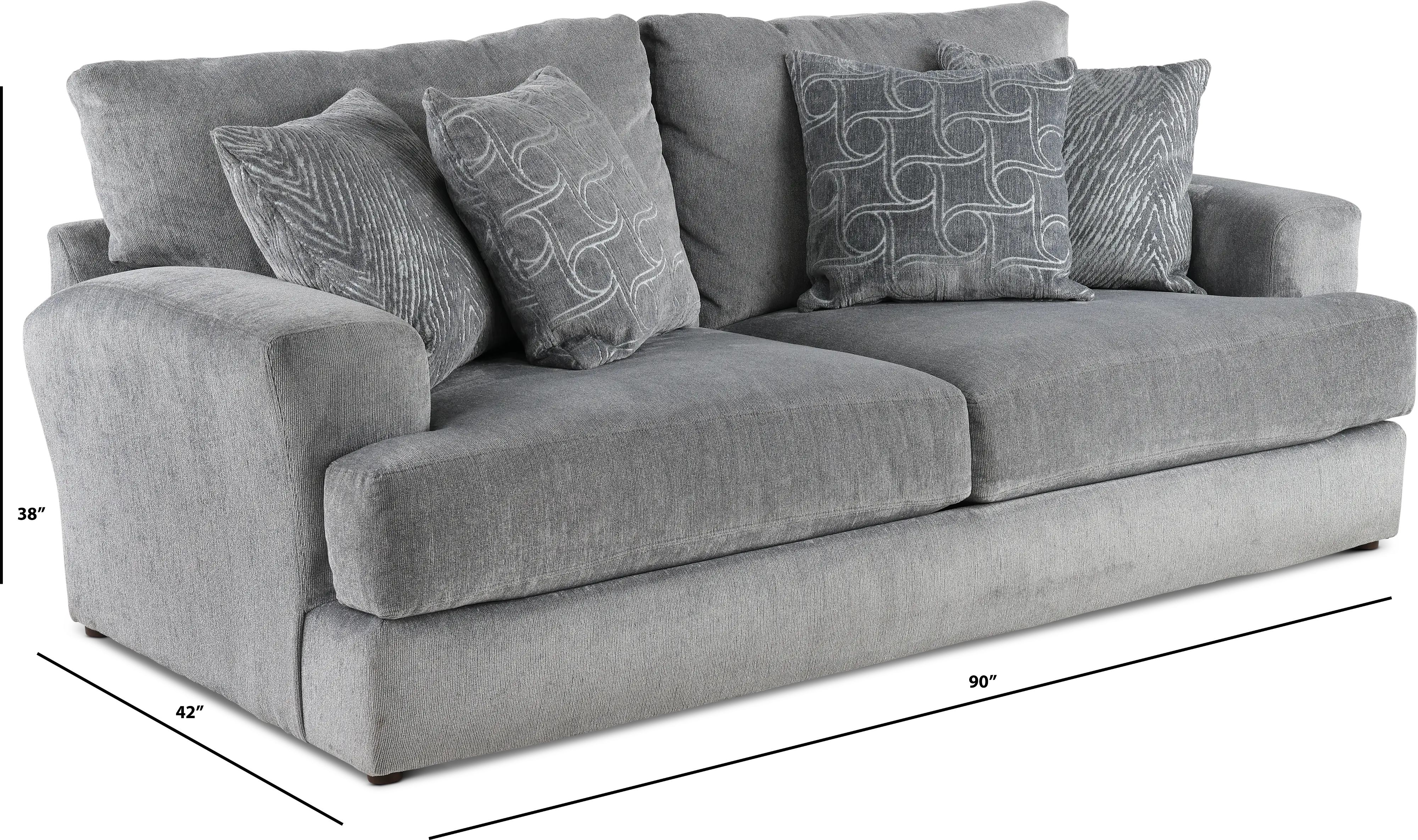 4098-03 Lamar Gray Sofa-3