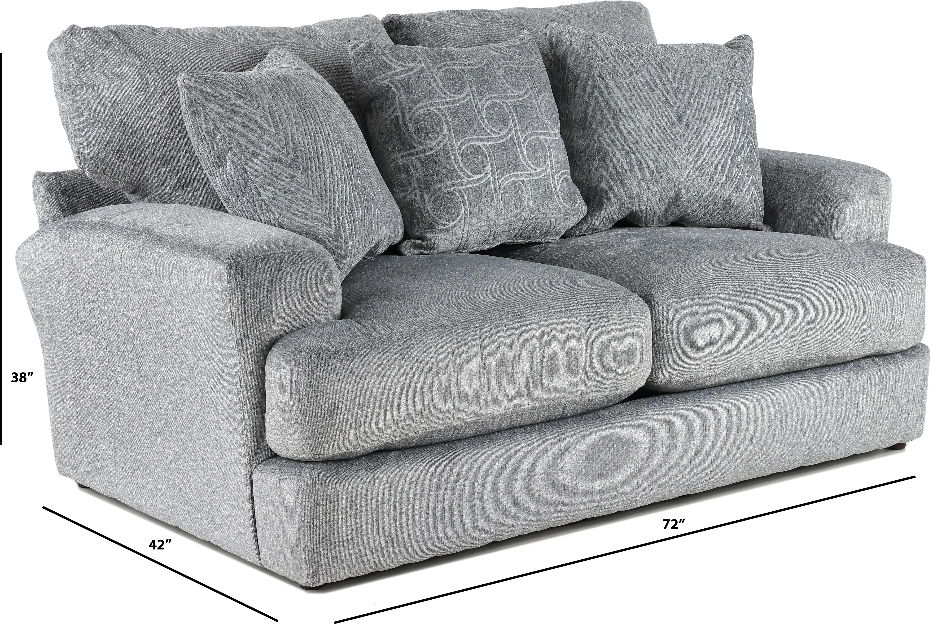 4098-02 Lamar Gray Loveseat-3