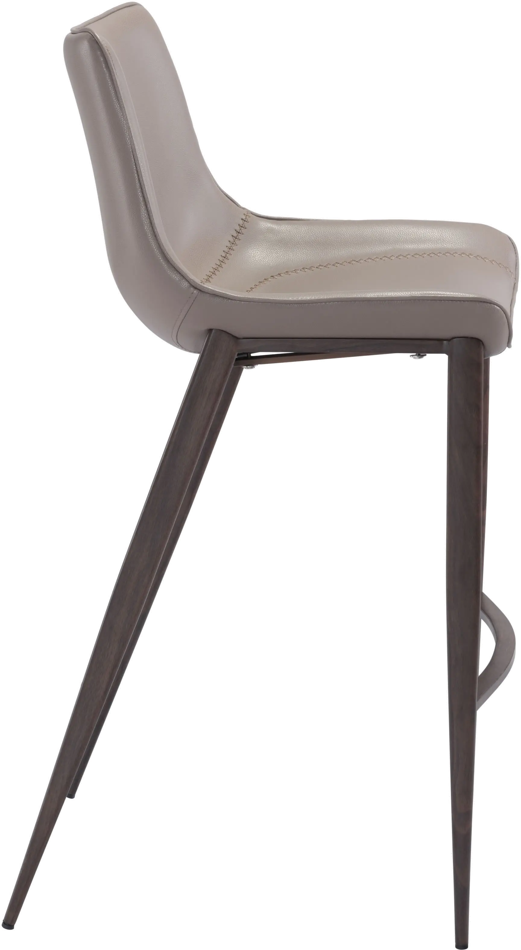 Magnus Gray and Brown Bar Stool, Set of 2-4