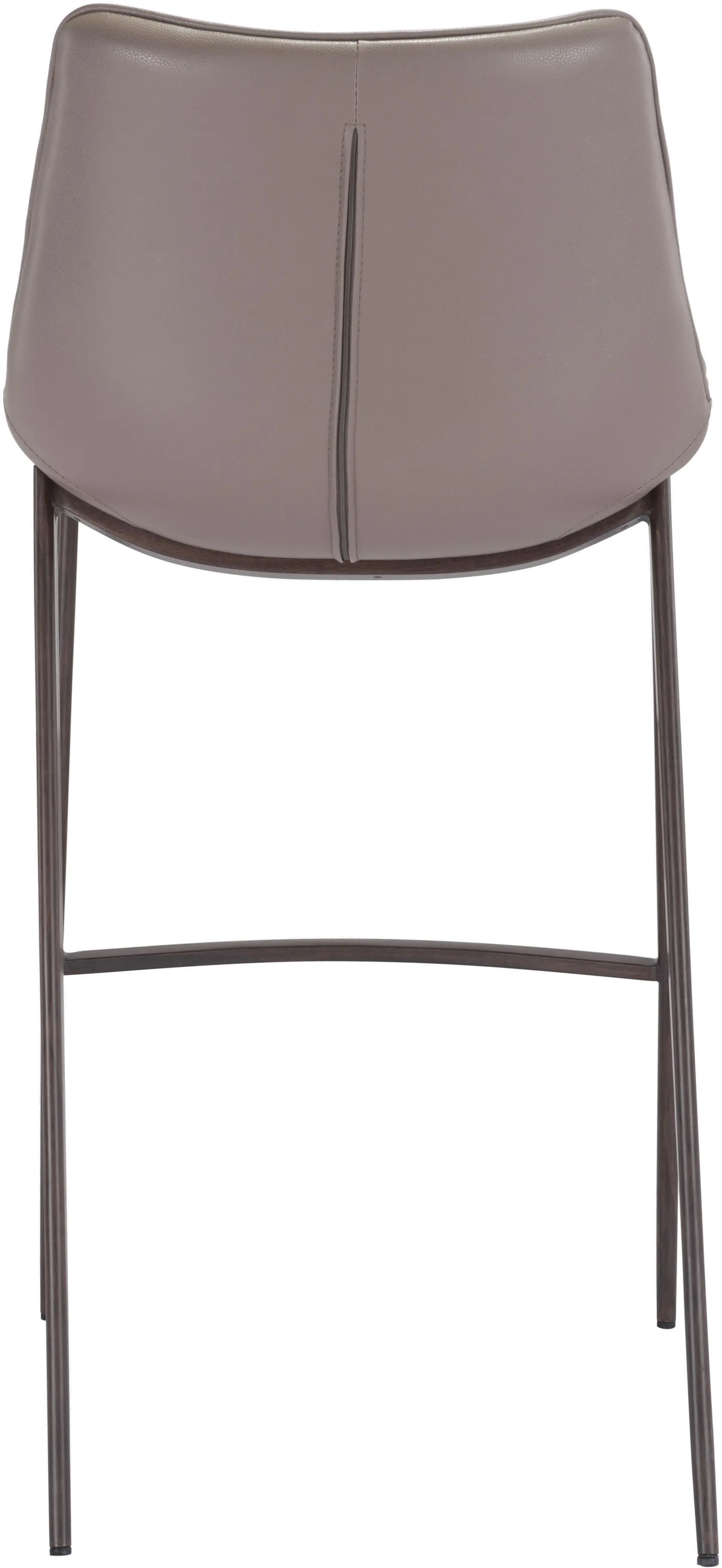 Magnus Gray and Brown Bar Stool, Set of 2-5